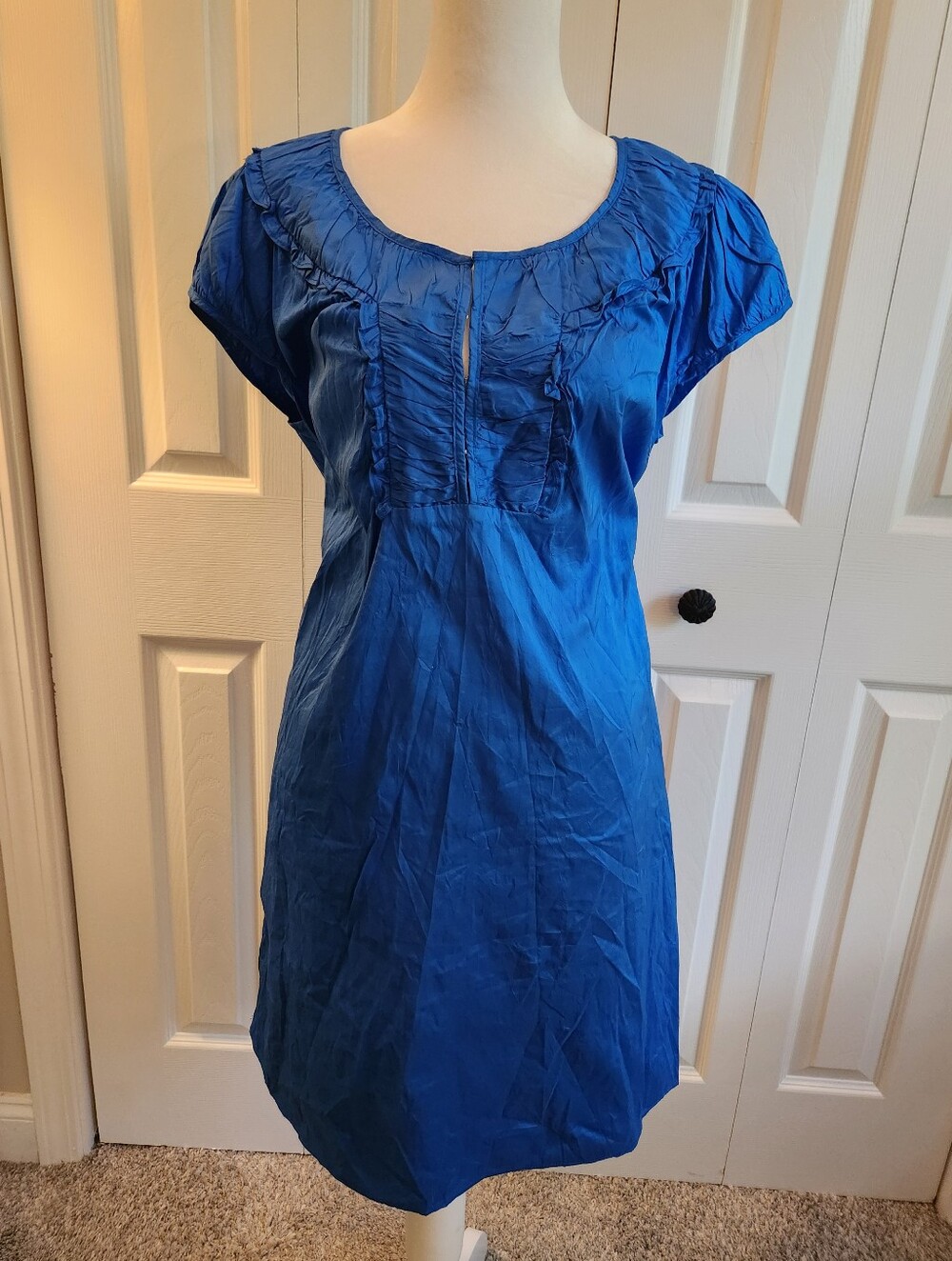 Calypso Christiane Celle Blue Silk Dress
